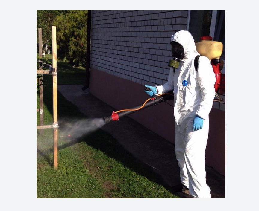 травля клещей на участке в Николаевске-на-Амуре